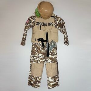 Special Ops Kids Camo Costume 6PC Size S (5/6) by Authentic Kids